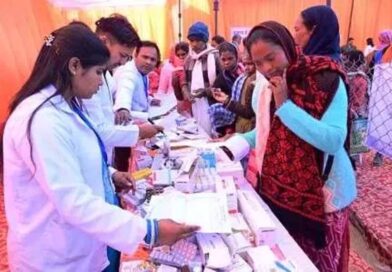बगीचा में मेगा हेल्थ कैंप में 1100 मरीजों का निःशुल्क स्वास्थ्य परीक्षण